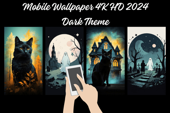 Download Mobile Wallpaper 4K HD 2024 Dark Theme - Premium Bundle