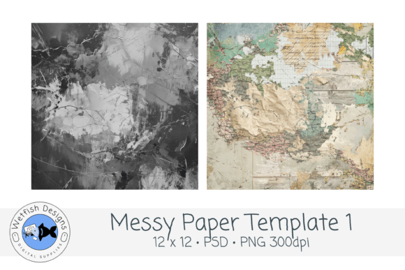 Download Messy Paper PSD PNG Template 1 - Png template Collection
