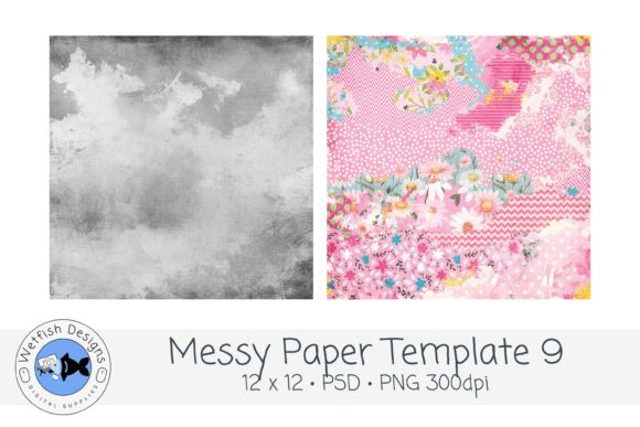 Download Messy Paper PSD PNG Template 9 - Png template Collection