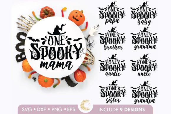 Download One Spooky Family Halloween Bundle Svg - Halloween bundle svg Collection